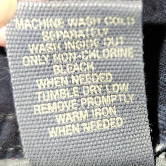 Converse One Star Denim Blue Jean Skirt Wide Waistband Pockets Slit Size 12 - Picture 11 of 12